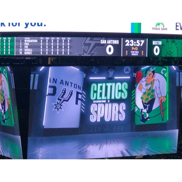 Boston Celtics v San Antonio Spurs 2/12/25 Wembanyama Roster Lineup Poster - Picture 8 of 10